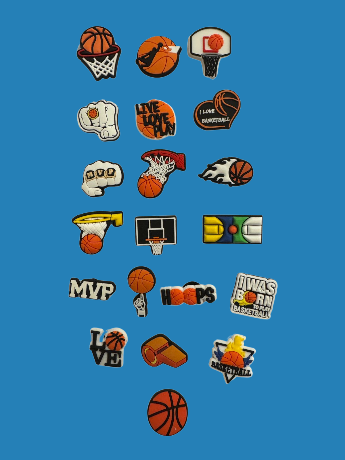 Basketball Crorc Charms Bundle